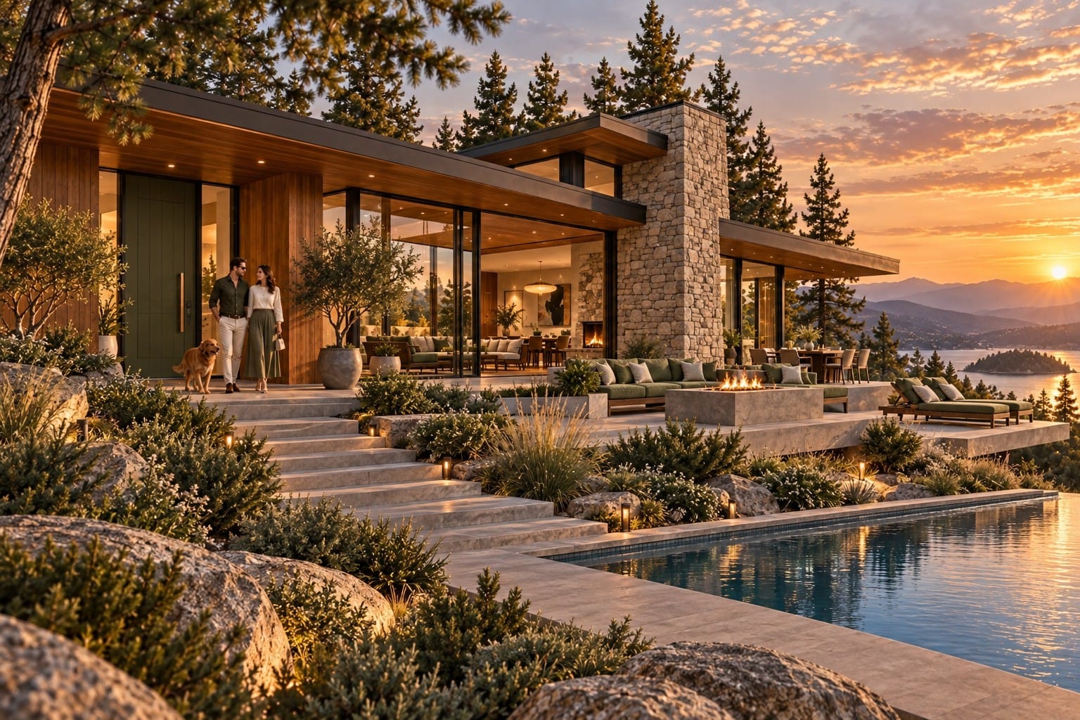 Evergreen Ridge — the house itself