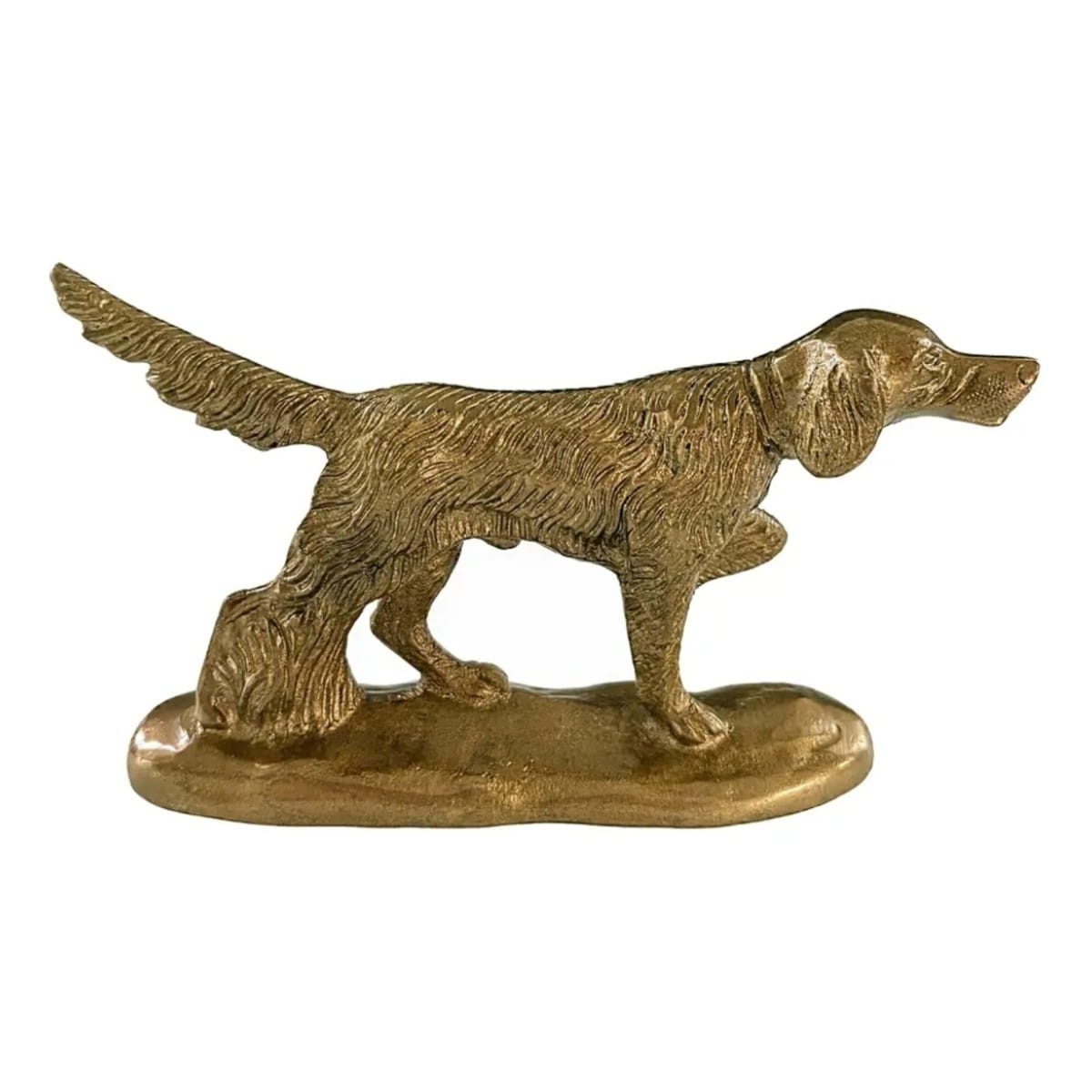 Brass Setter Dog Figure
