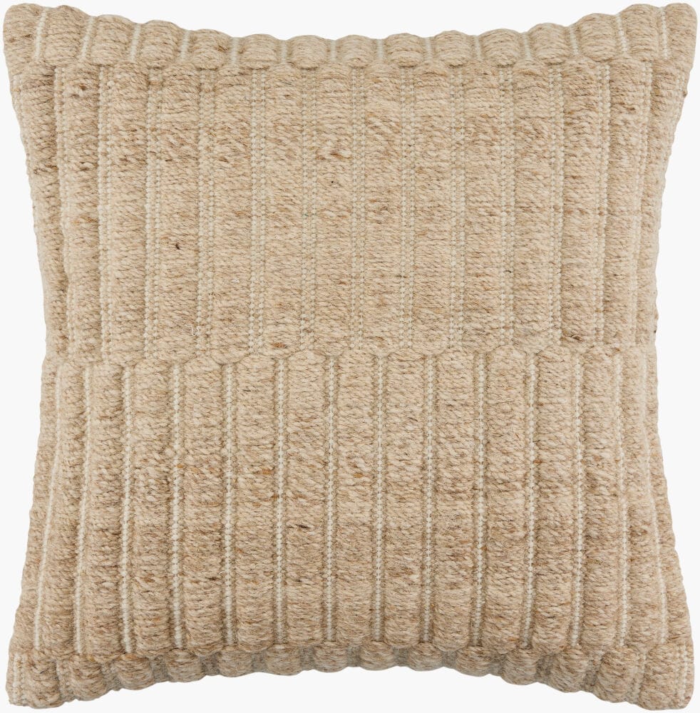 Ribbed Cream Pillow
