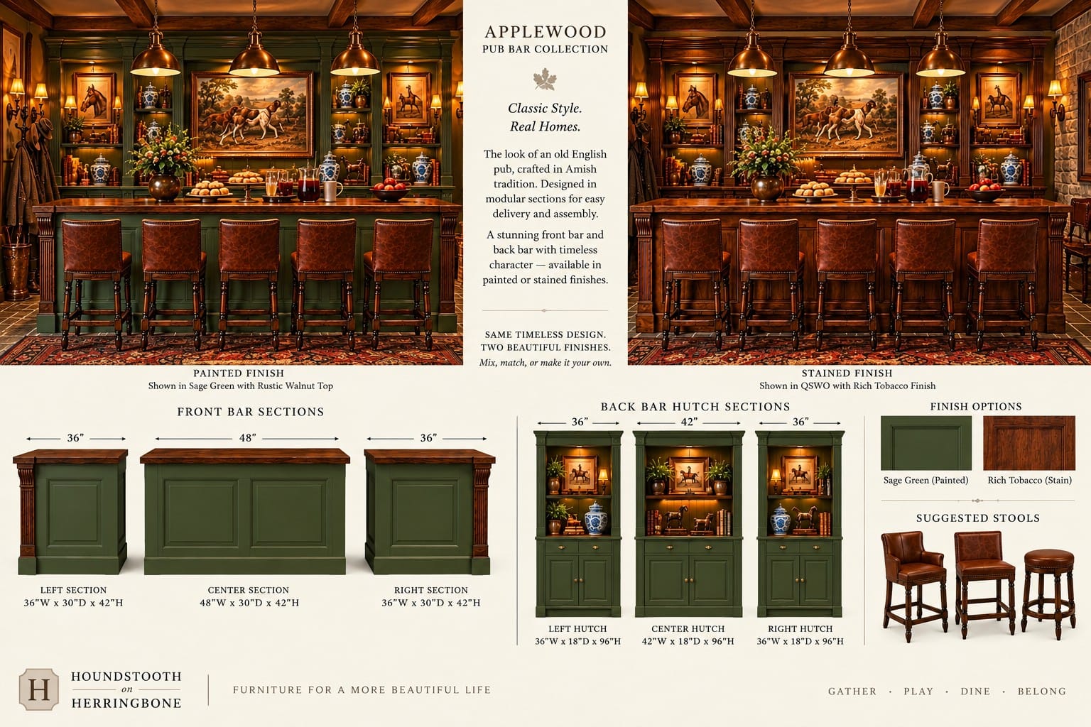 The Applewood Back Bar Hutches