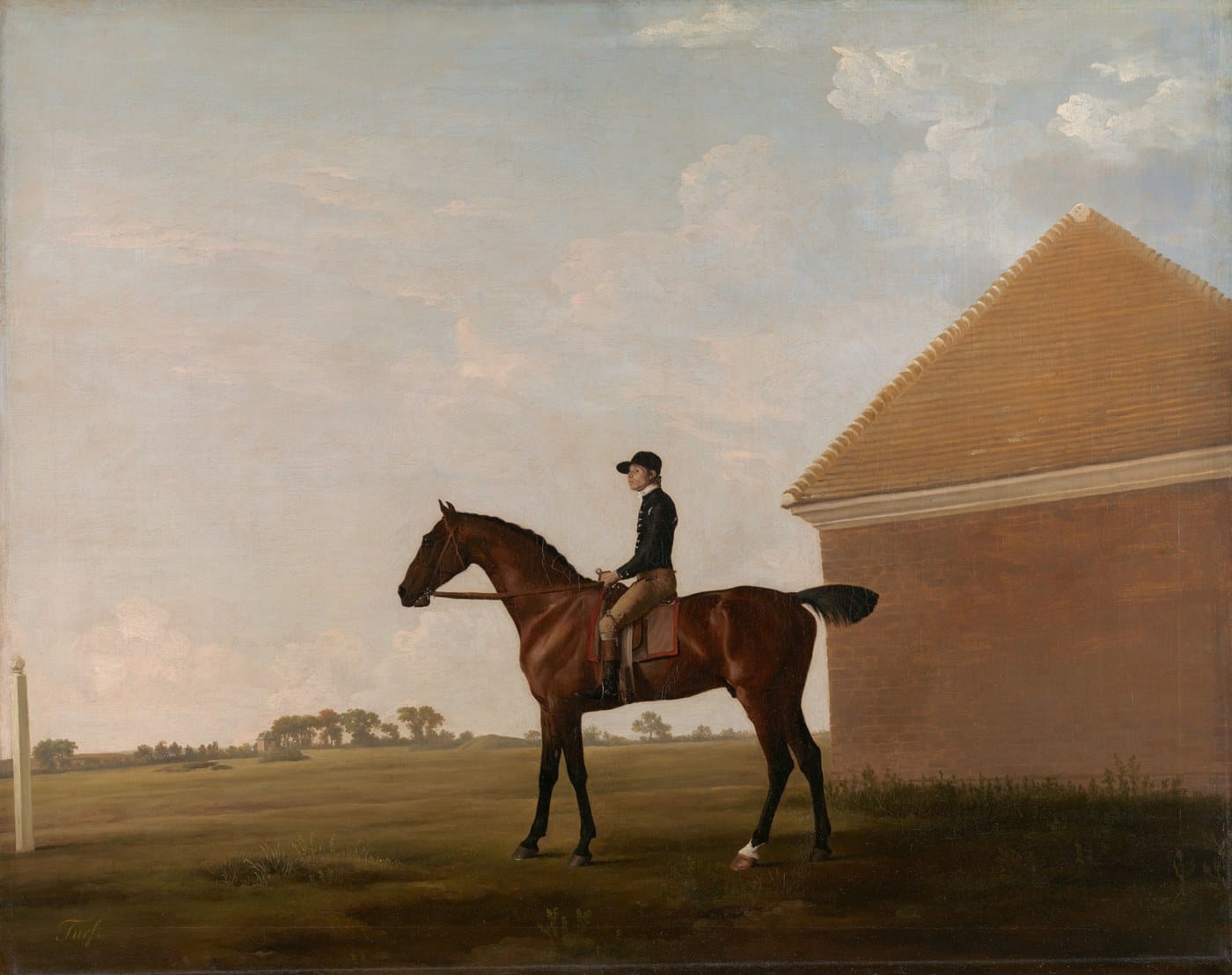 Turf, with Jockey up, at Newmarket — George Stubbs