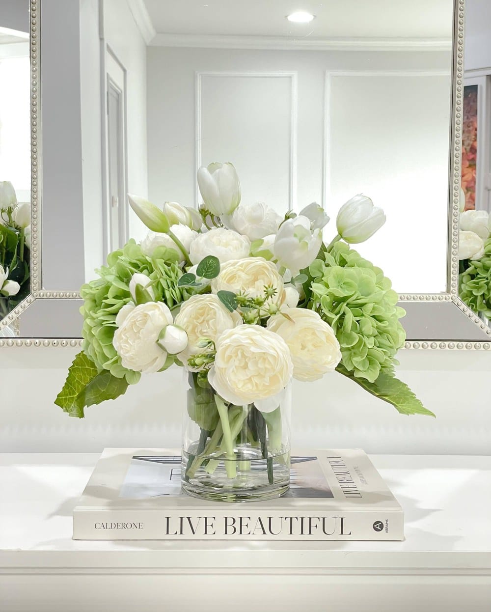 White Hydrangea Arrangement