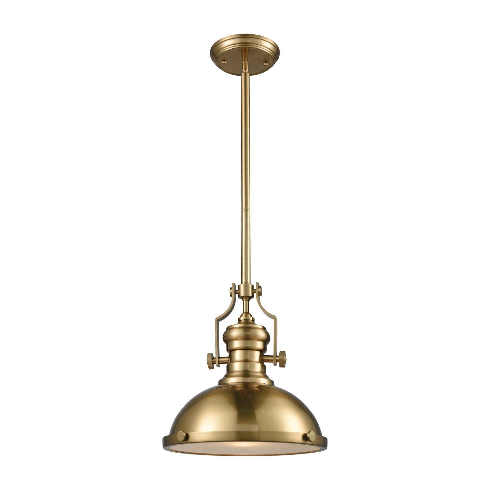 Chadwick 13" Pendant, Satin Brass