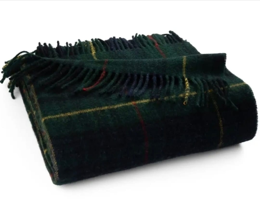 Blackwatch Tartan Wool Throw