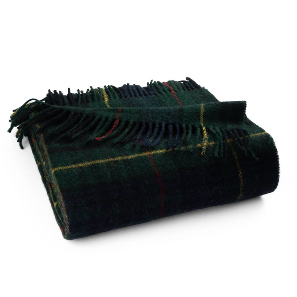 Houndstooth Wool Throw
