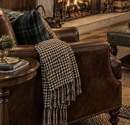 English Leather Club Chair