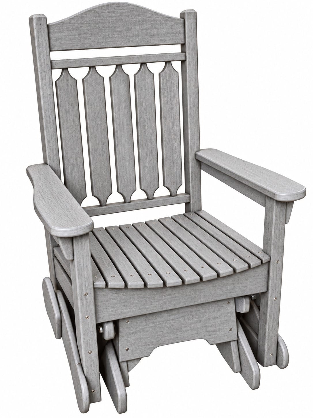 Adirondack Glider, Driftwood Gray
