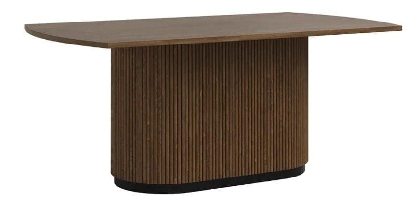 The Indigo Ridge Fluted Pedestal Dining Table
