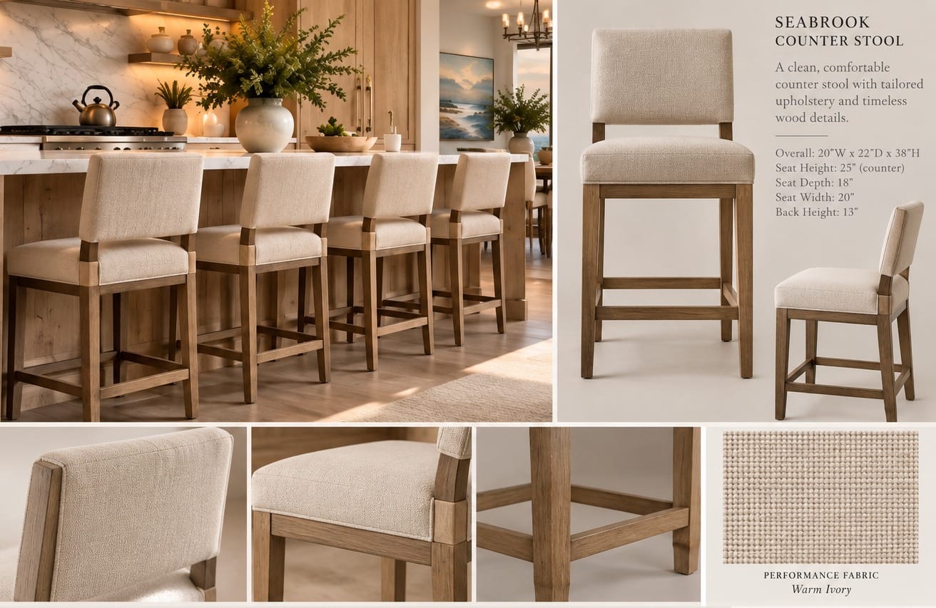 The Seabrook Counter Stool