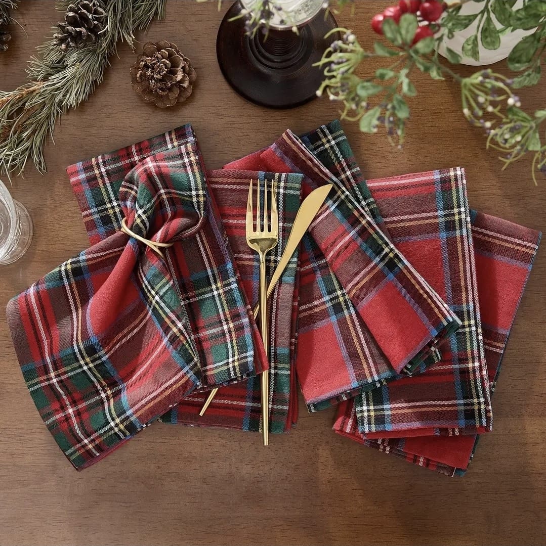 Stowe Tartan Napkins, Set of 8