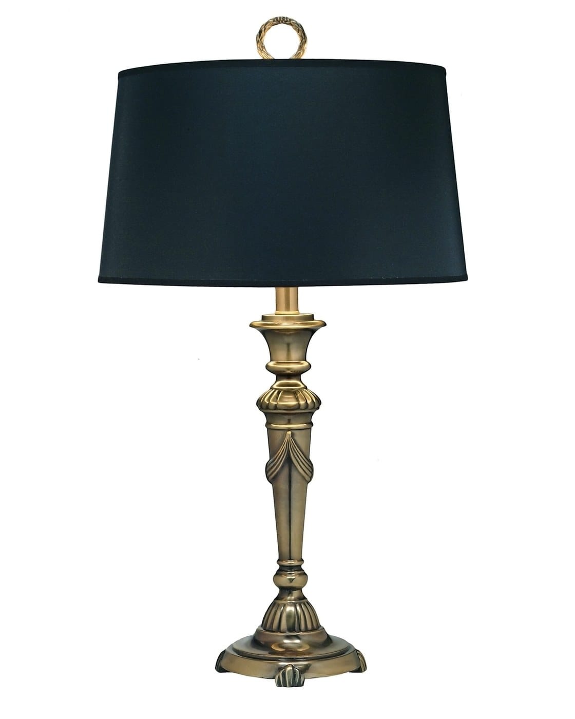 Stiffel Brass Candlestick Desk Lamp