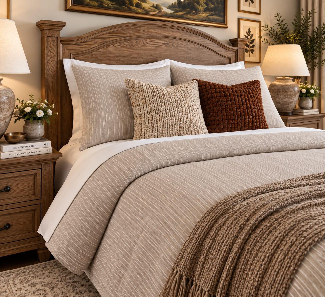 Surya Cameron Linen Bedding