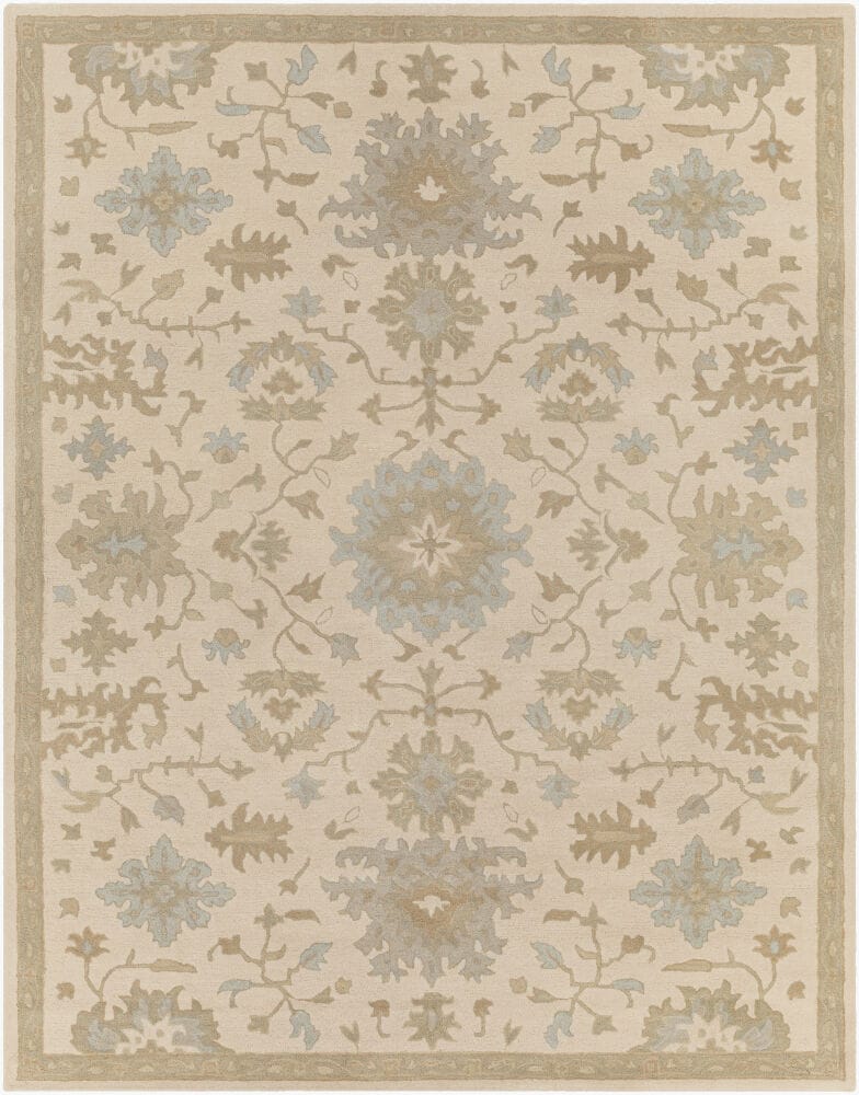 Surya Caesar Rug, Cream & Sage, 9' × 12'