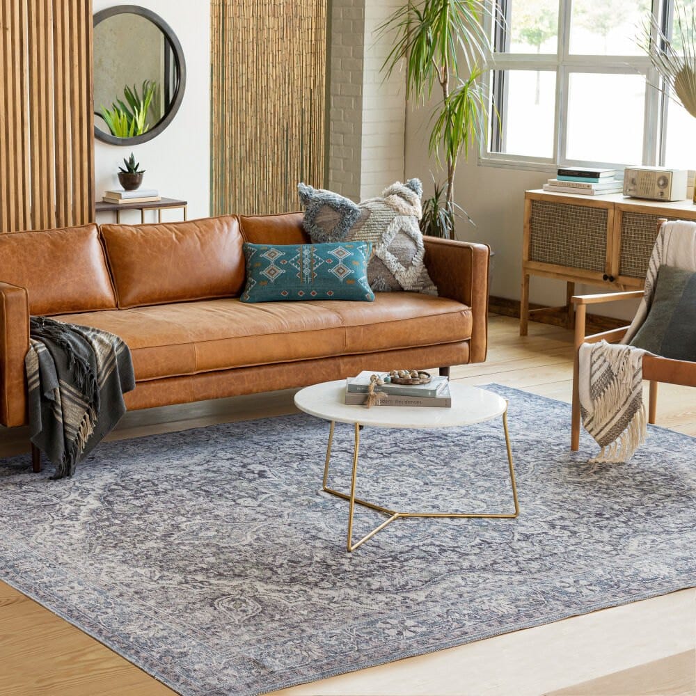 Surya Colin Rug, Blue & Ivory — additional view