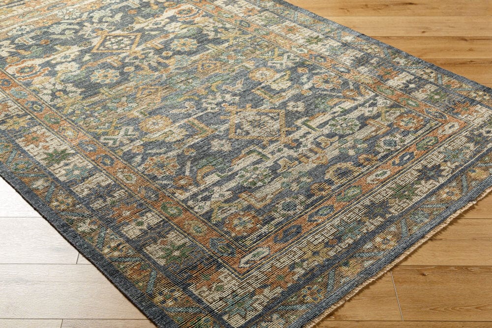 Surya Reign Rug, Navy & Rust, 9' × 12' — additional view
