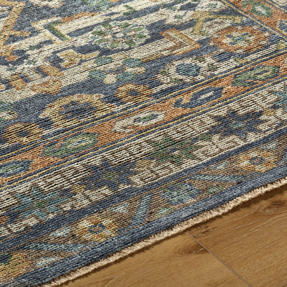 Surya Reign Rug, Navy & Rust, 9' × 12' — additional view