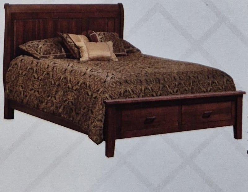 Jamestown Sleigh Storage Bed with Footboard Drawers