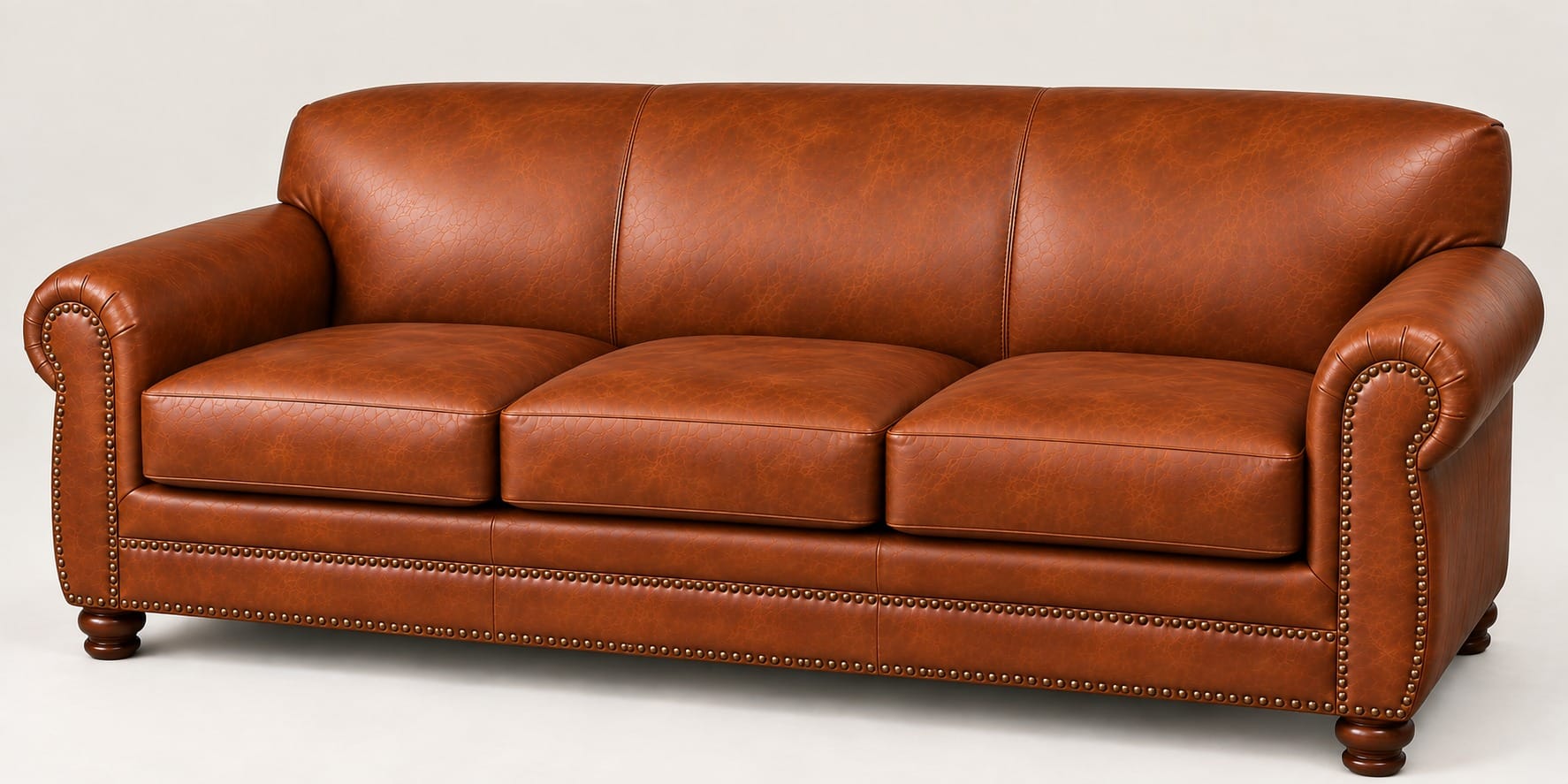 The Willowthorne Sofa, Cognac Leather