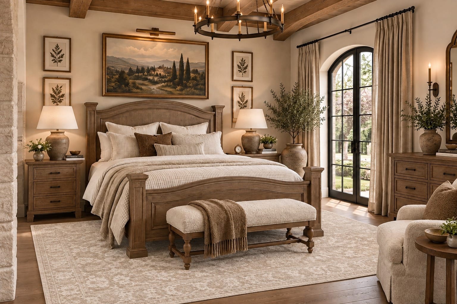 The Main Bedroom — decorated room scene
