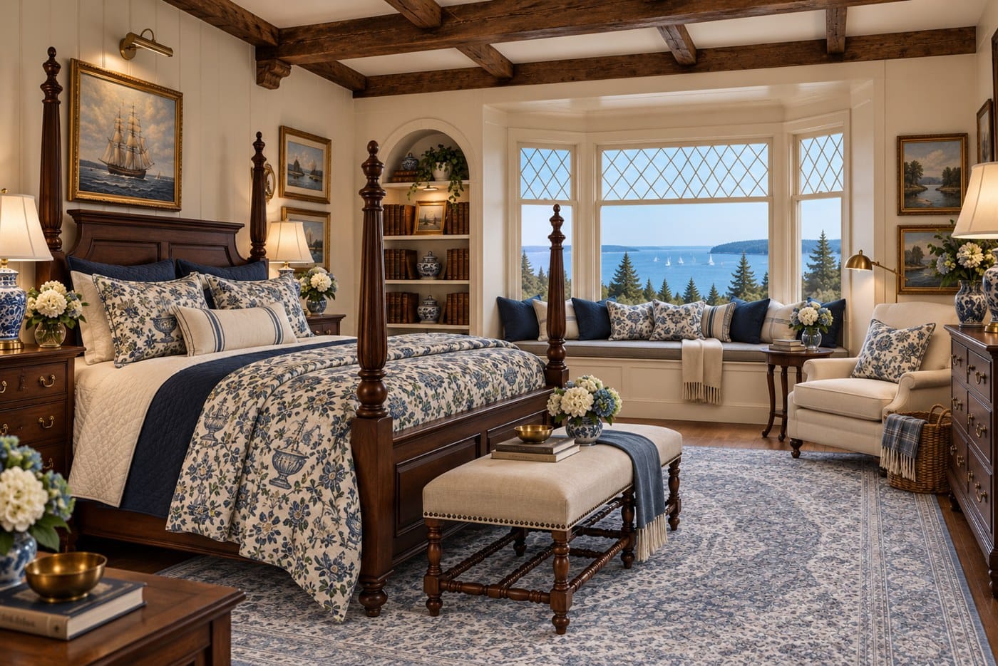 The Main Bedroom — decorated room scene