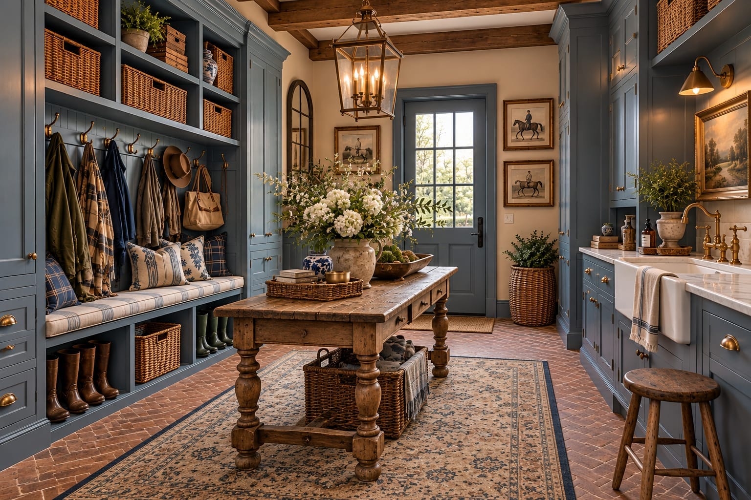 The Mudroom — decorated room scene