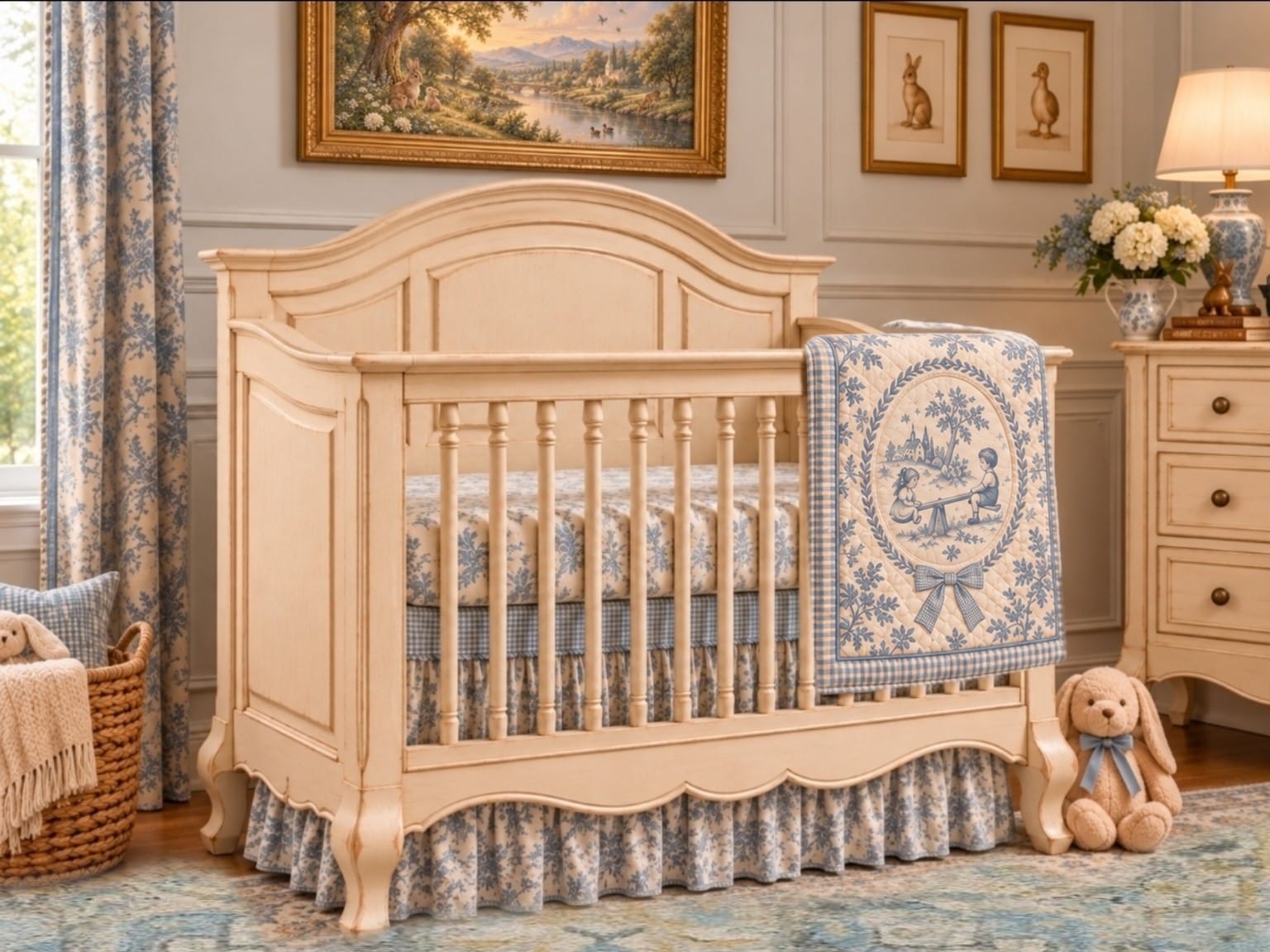 The Nursery — decorated room scene