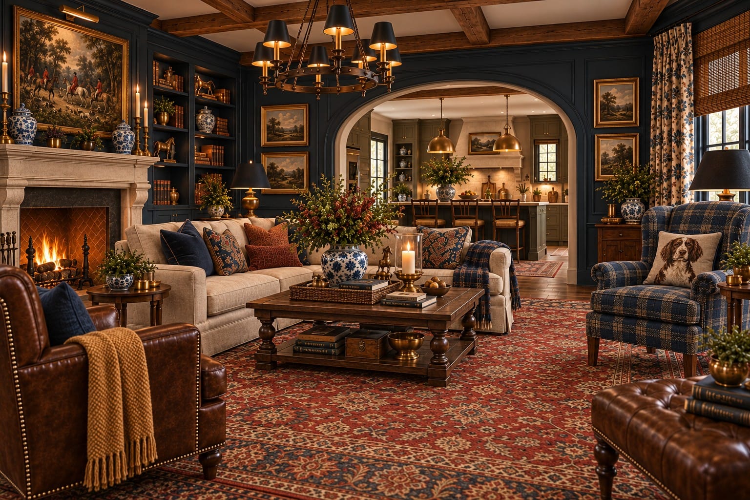 The Family Room — decorated room scene