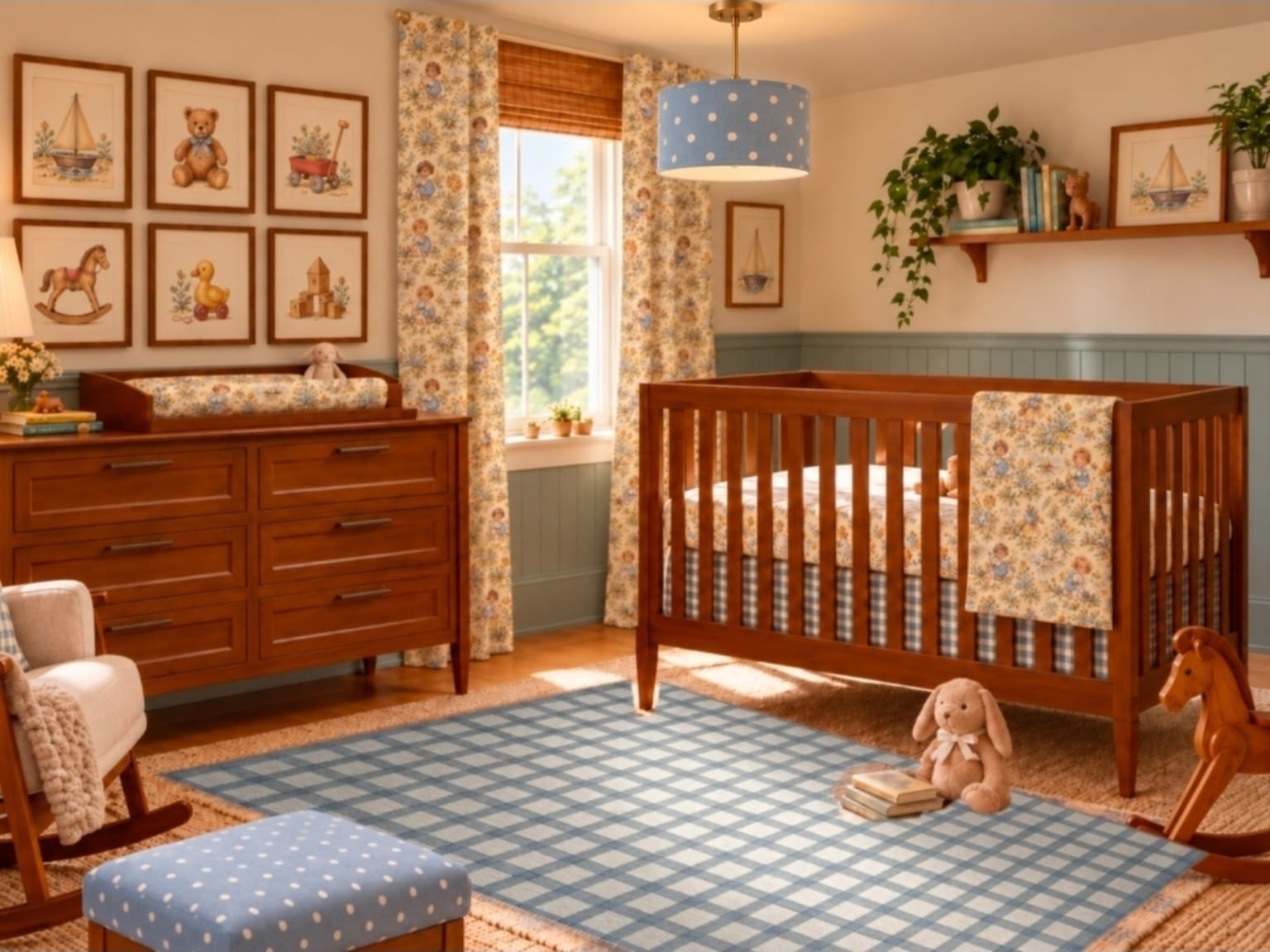 The Nursery — decorated room scene
