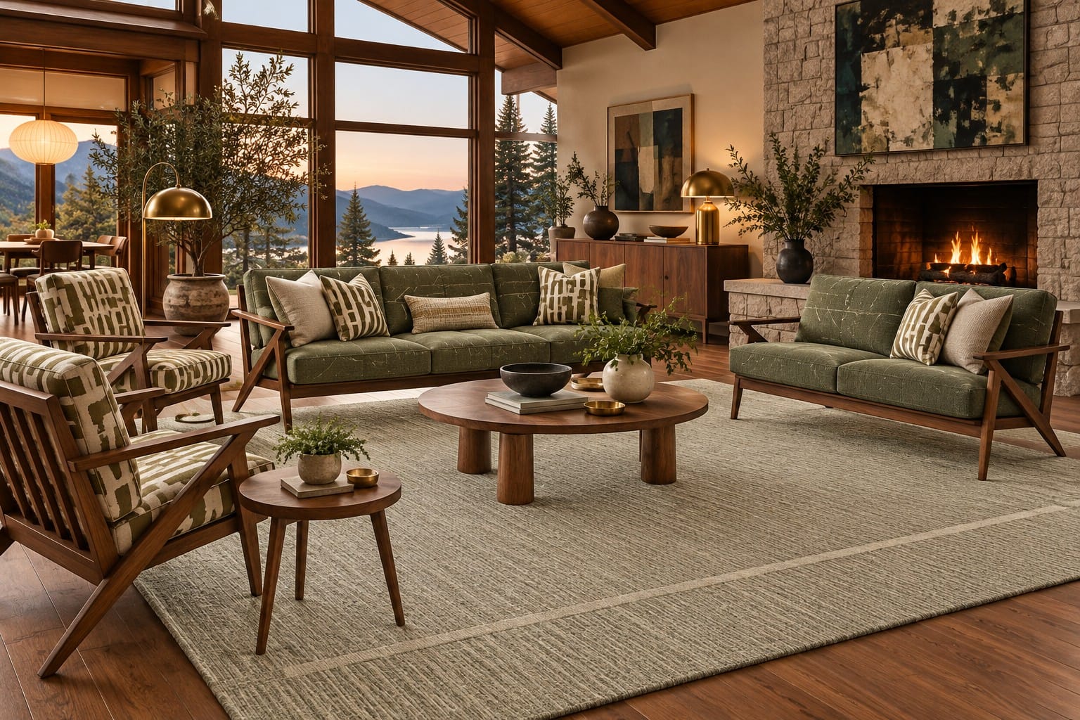 The Living Room — decorated room scene