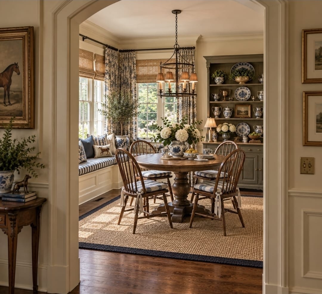 The Breakfast Nook — decorated room scene