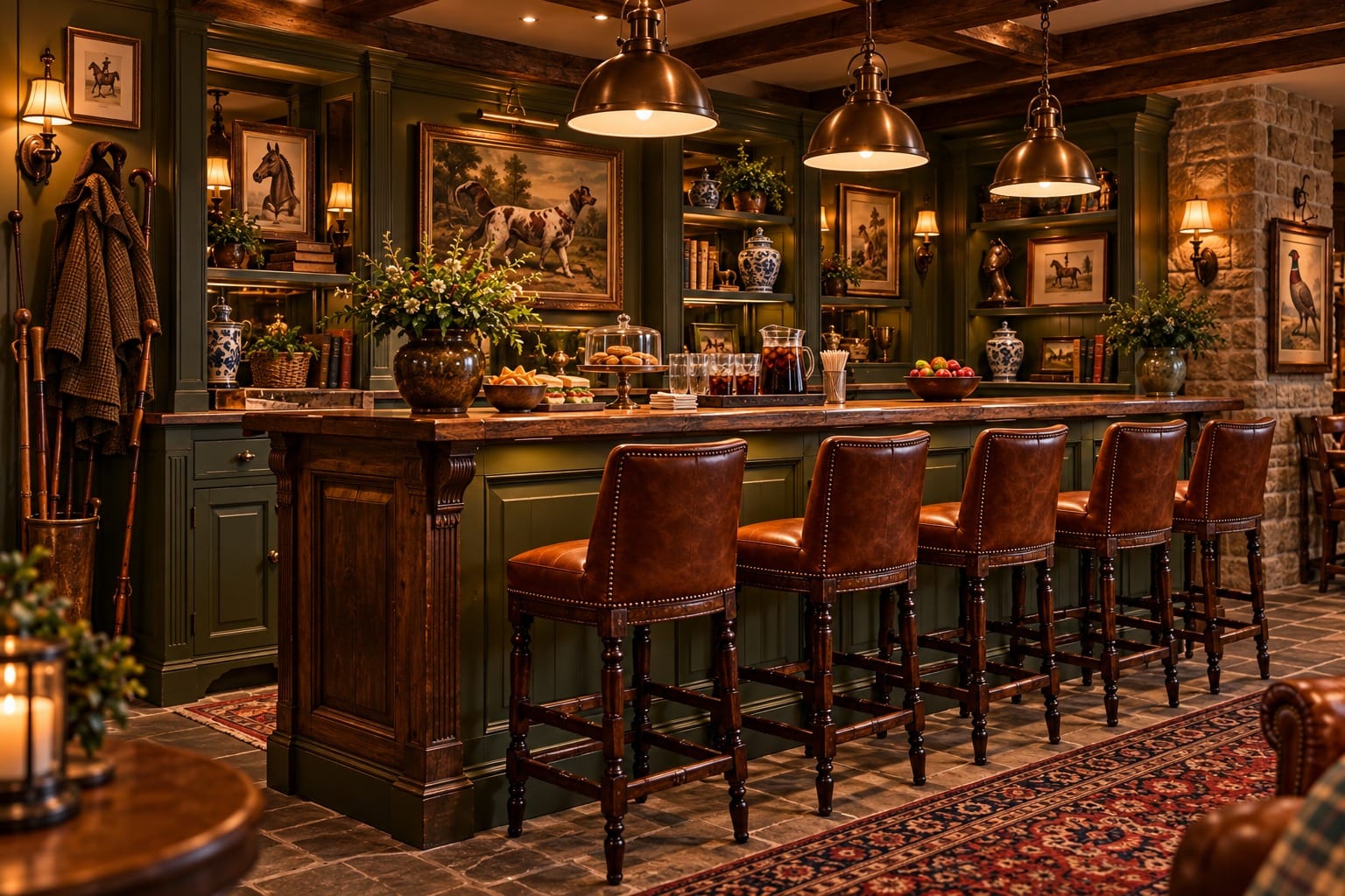 The Pub — decorated room scene