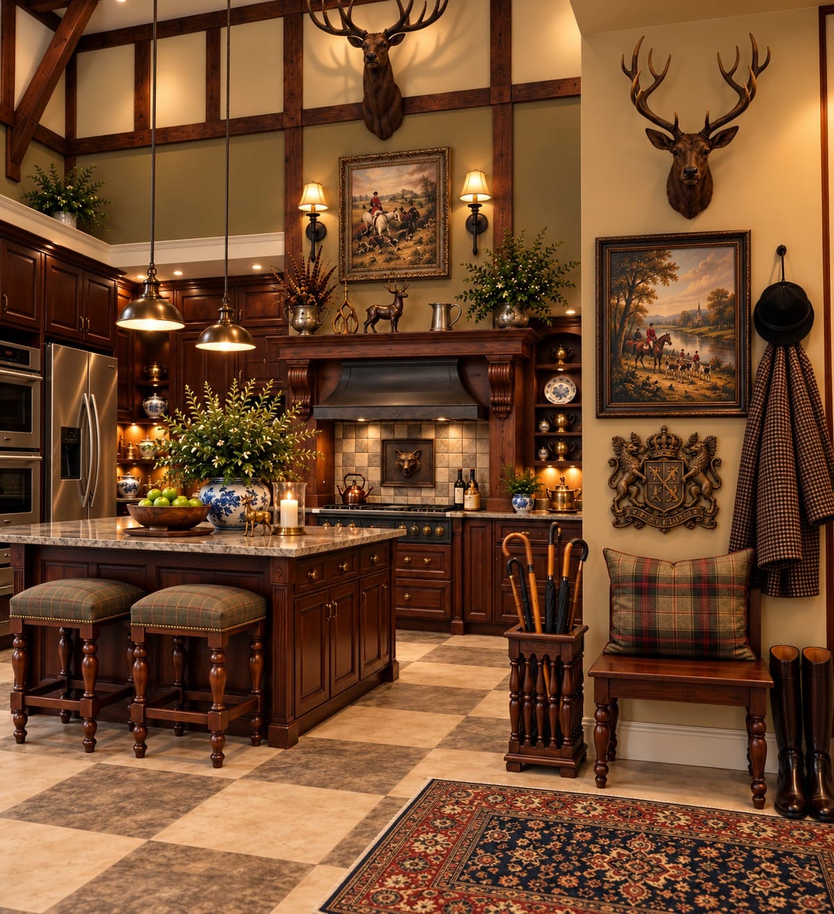 The Huntsman Kitchen — decorated room scene