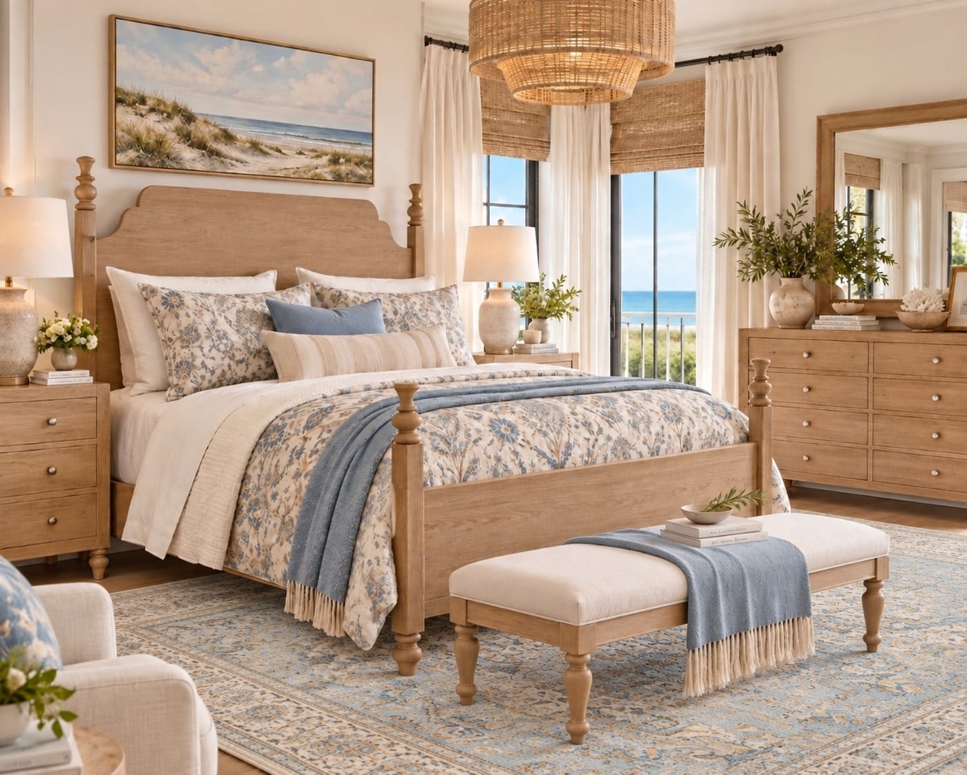 The Primary Bedroom — decorated room scene