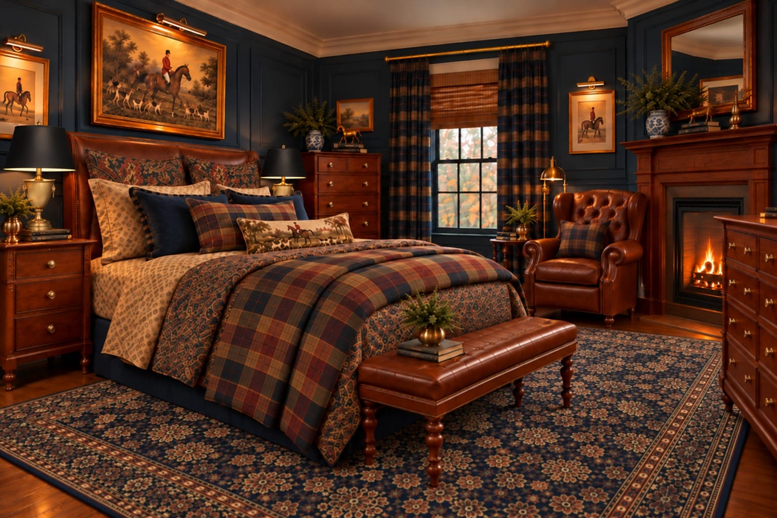 The Main Bedroom — decorated room scene