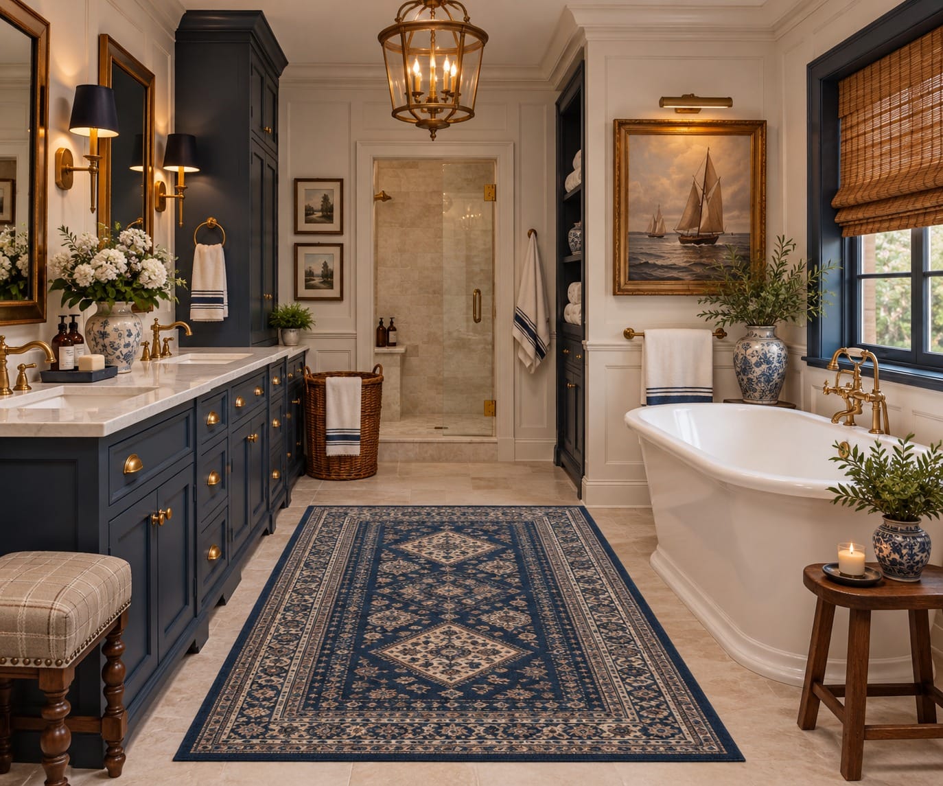 The Primary Bath — decorated room scene